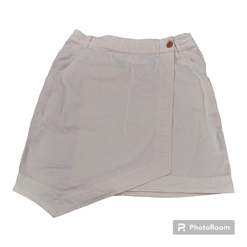 Pilcro and the Letterpress wrap chino skirt